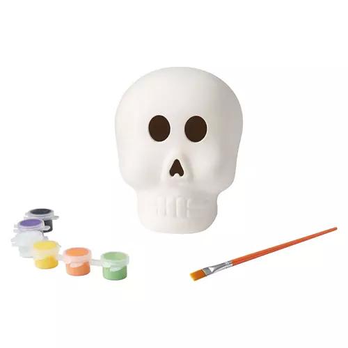 Paint-Your-Own Ceramic Figurine - Skull