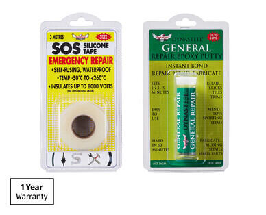 SOS Silicone Tape or Epoxy