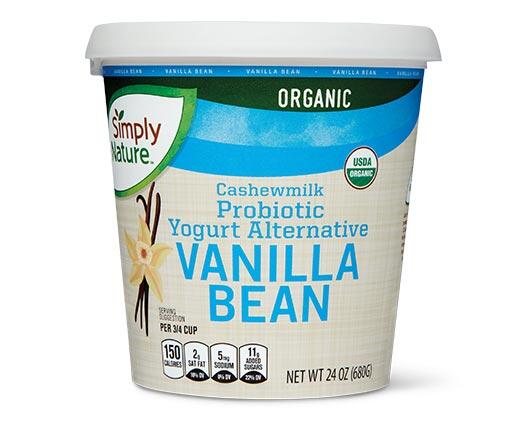 Simply Nature Cashew Milk Yogurt Alternative Plain or Vanilla Bean