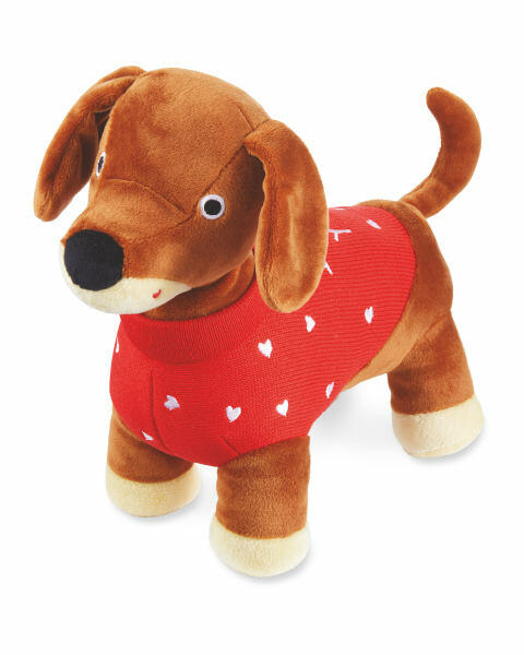 Dachshund Valentine's Soft Toy