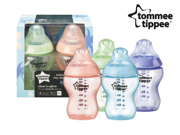 Tommee Tippee Coloured Closer to Nature Bottles
