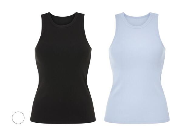 Débardeur nervuré avec soutien-gorge intégré
