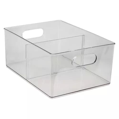 Clear Bin with Dividers