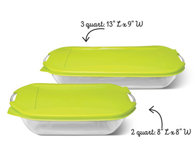 Crofton 4-Piece Glass Bake Set With Lids