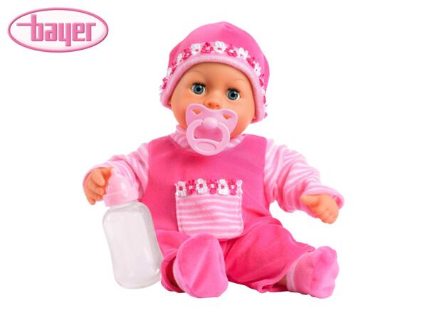 Bayer Design Piccolina First Words Baby In Pink Outfit