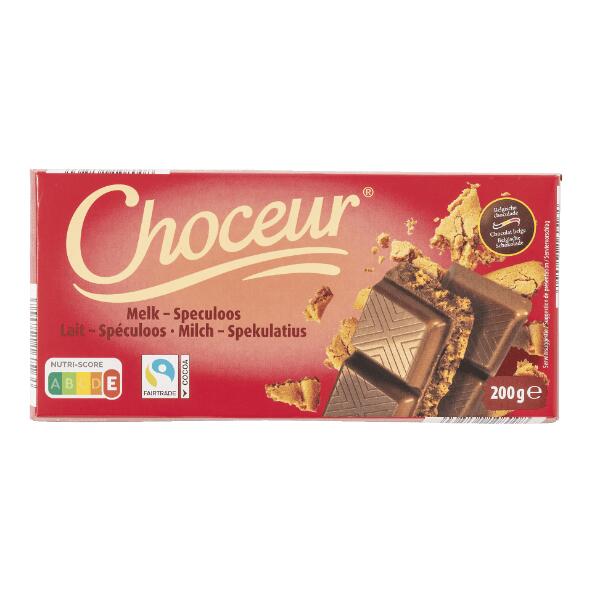 CHOCEUR(R) 				Milchschokolade mit Spekulatiusstückchen
