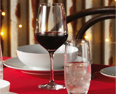 Crystal Red Wine Glasses 6pk
