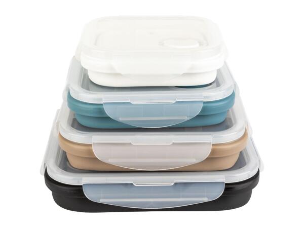 Ernesto Collapsible Rectangular Food Storage Containers - Set of 4