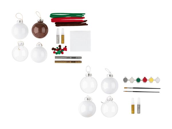 Set de coloriage/bricolage de boules de Noël