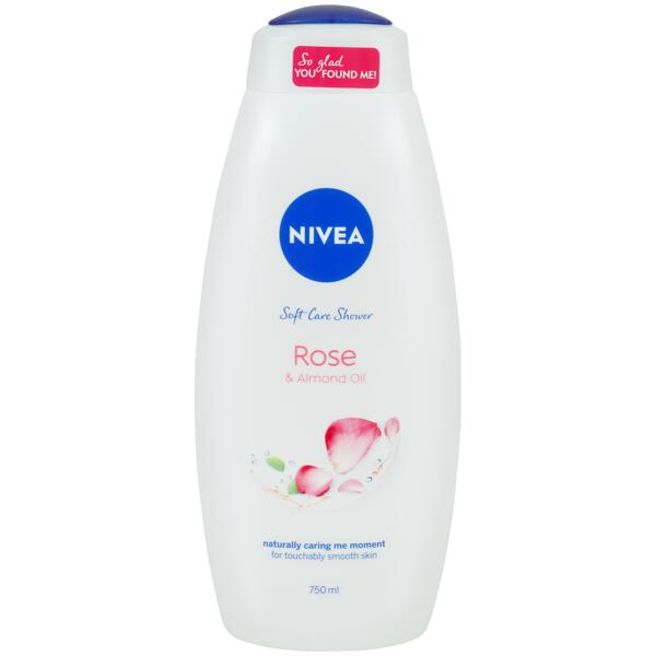 Nivea bad- en douchecrème Rose & Almond Oil