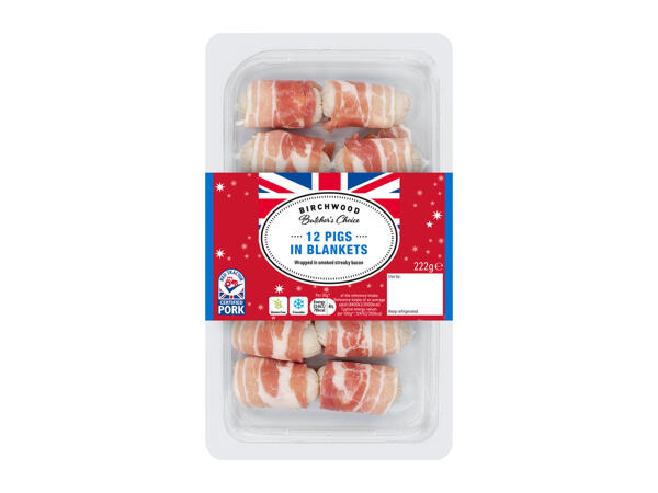 Birchwood Cocktail Sausages Wrapped in Bacon (Pigs in Blankets)
