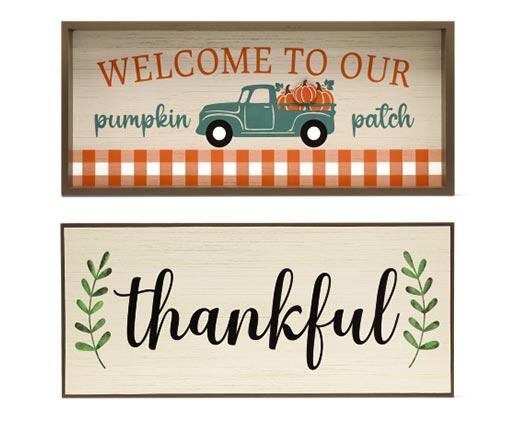 Huntington Home 
 Fall Reversible Mantel Sign