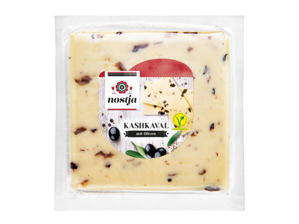 Kaschkaval aus Kuhmilch mit Oliven