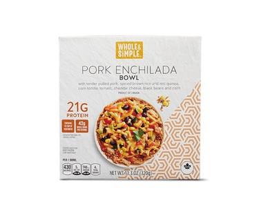 Whole & Simple Chicken or Pork Enchilada Bowl