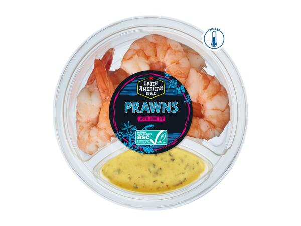 Latin American Style Prawns with Dip Assorted
