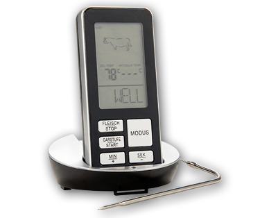 Thermomètre pour barbecue avec transmission sans fil BBQ