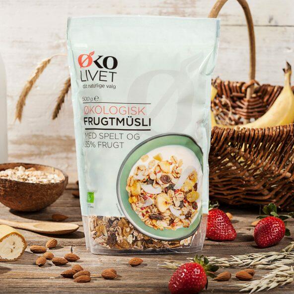 ØKOLIVET 	 				Økologisk frugtmüsli