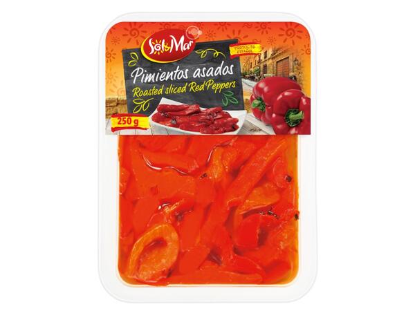 Gebackene rote Paprika