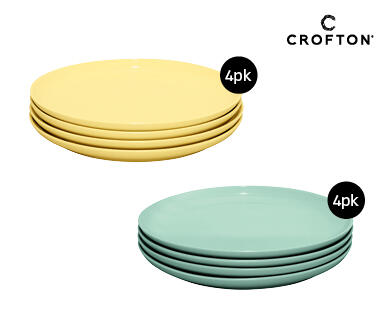 Ceramic Dinnerware Green or Yellow 4pk