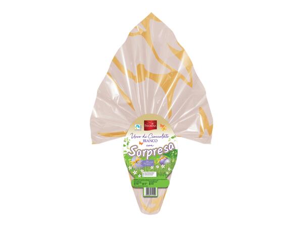 White chocolate egg