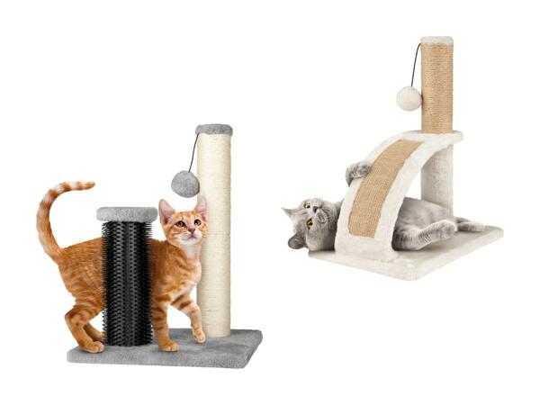 Griffoir pour chat avec planche de massage/​avec brosse de massage