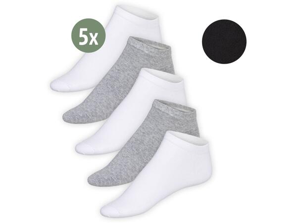Men's trainer socks, 5 pairs