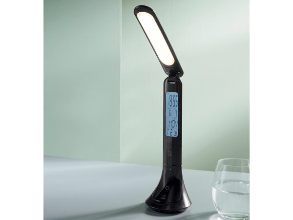 LED Desk Lamp With Clock