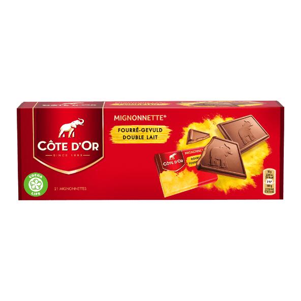 CÔTE D'OR(R) 				Mignonnette double lait, 21 st.