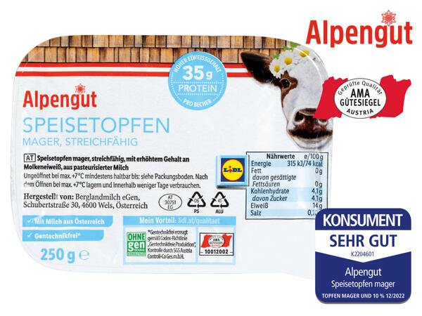 Speisetopfen mager