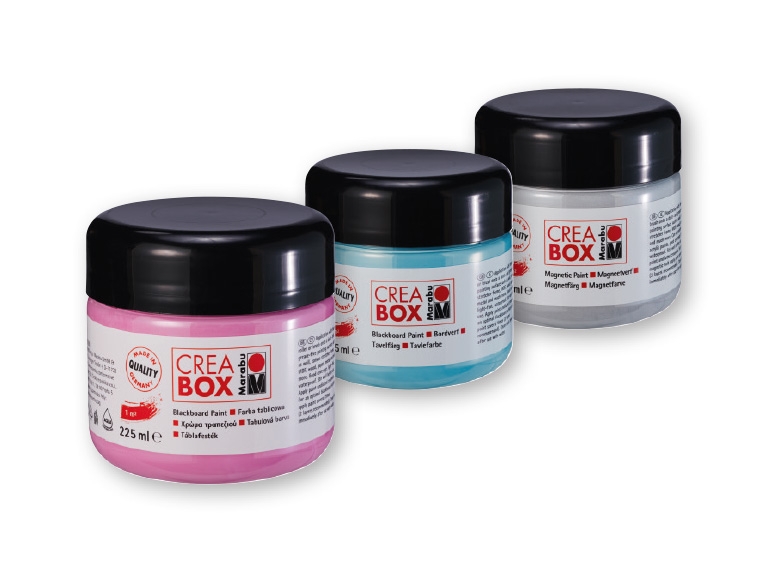 Marabu CreaBox(R) Magnetic Paint/ Chalkboard Paint 225ml