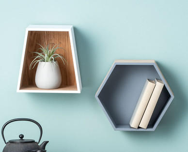 LIVING STYLE Holzregal-Sets