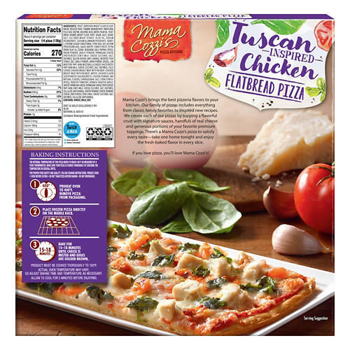 Tuscan Inspired Chicken Flatbread Pizza, 19.3 oz