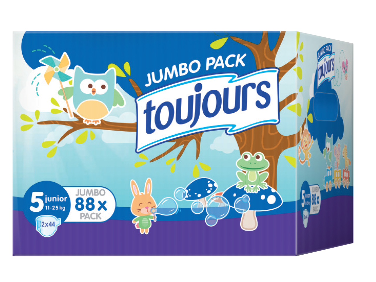 TOUJOURS Nappies Junior Jumbo Pack