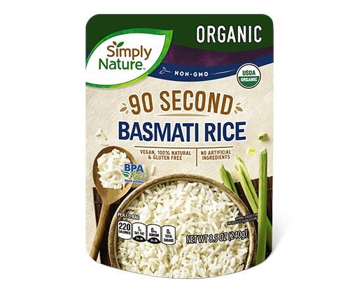 Simply Nature 
 Ready to Serve Organic Jasmine or Basmati Rice