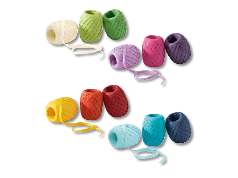 Rubans en raphia, lot de 3
