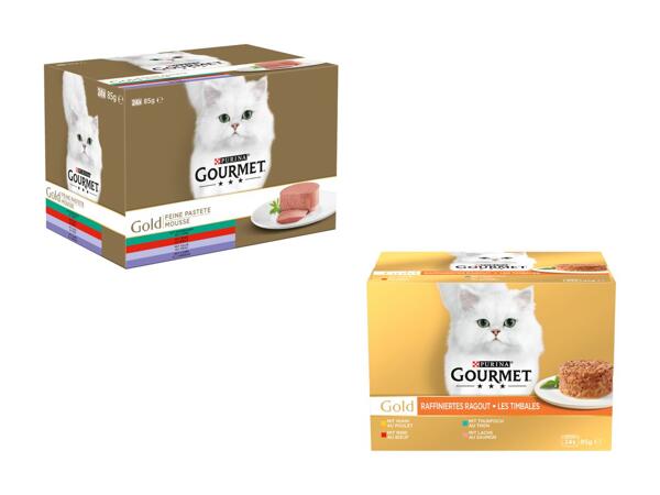Nourriture humide pour chats Gourmet Gold