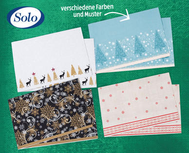 SOLO Papier-Tischdecke Weihnachten