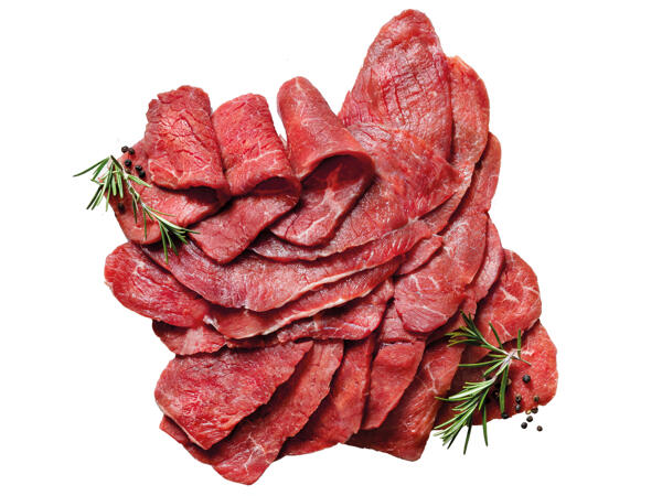 Frische Rinderminutensteaks