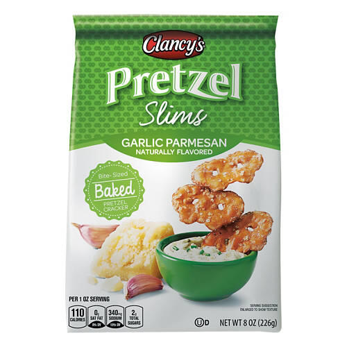 Garlic Parmesan Flavored Pretzel Slims, 8 oz