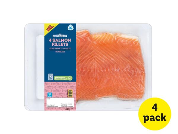 Lighthouse Bay 4 Salmon Fillets