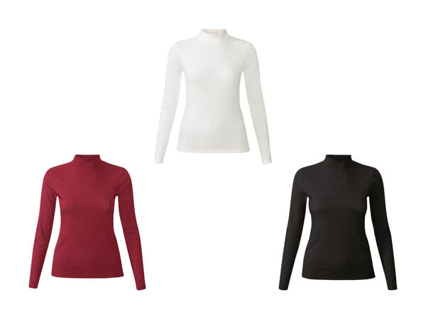 Geripptes Langarmshirt