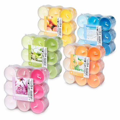Bougies chauffe-plat parfumées, 18 pcs