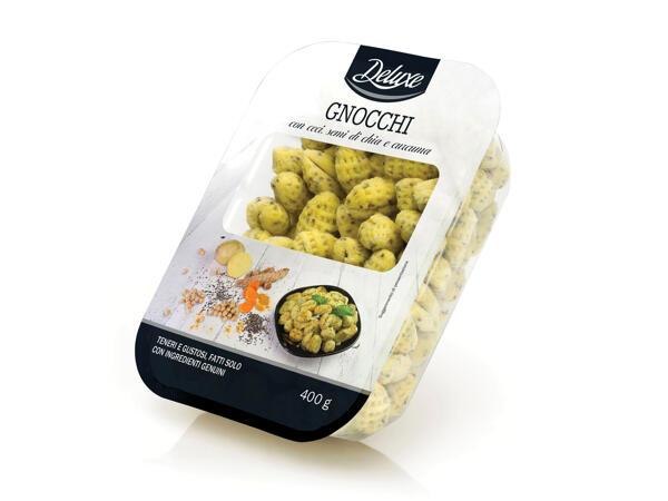 Gnocchi with Chickpeas, Turmeric and Chia Seeds