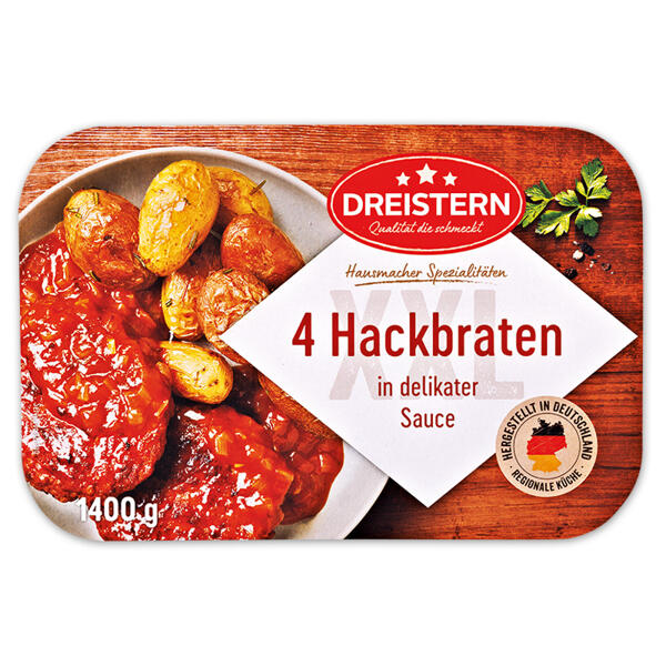 4 Hackbraten / 16 Jägerklopse