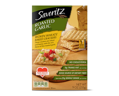 Savoritz Roasted Garlic Woven Wheats