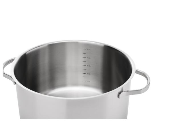 Stainless Steel Stock Pot with Glass Lid Ø 25.5 cm