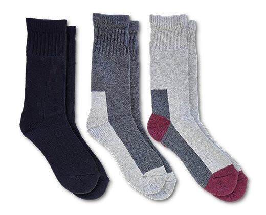 Crane Men's or Ladies 3 Pack Thermal Performance Socks