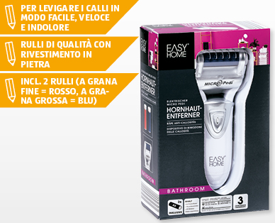 Levigatore elettrico esfoliante EASY HOME(R)