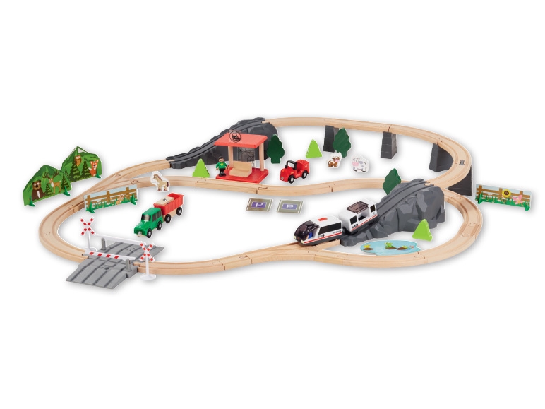 PLAYTIVE JUNIOR Wooden Train Set