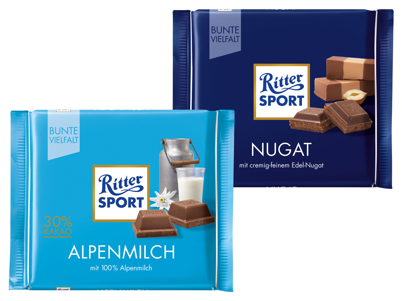 RITTER SPORT Tafelschokolade Bunte Vielfalt